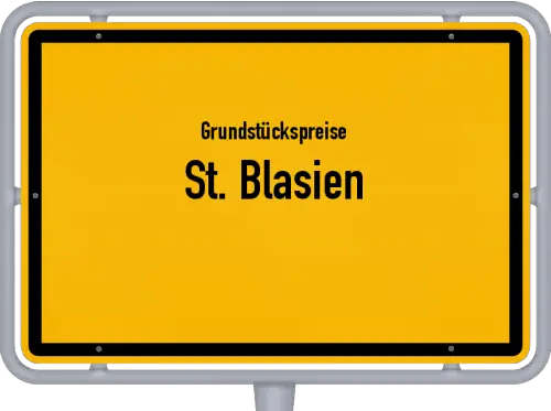 Grundstückspreise St. Blasien - Ortsschild von St. Blasien