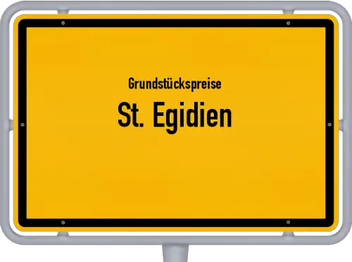 Grundstückspreise St. Egidien - Ortsschild von St. Egidien