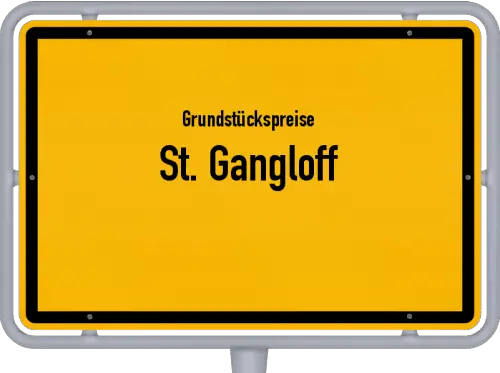 Grundstückspreise St. Gangloff - Ortsschild von St. Gangloff