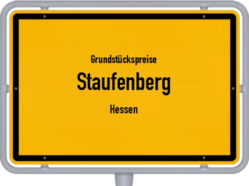 Grundstückspreise Staufenberg (Hessen) - Ortsschild von Staufenberg (Hessen)
