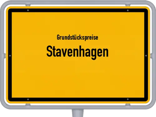 Grundstückspreise Stavenhagen - Ortsschild von Stavenhagen