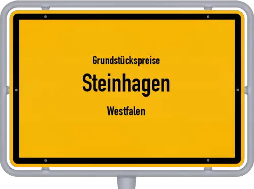 Grundstückspreise Steinhagen (Westfalen) - Ortsschild von Steinhagen (Westfalen)