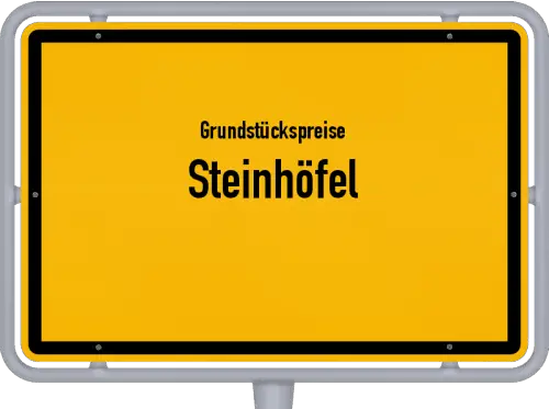 Grundstückspreise Steinhöfel - Ortsschild von Steinhöfel