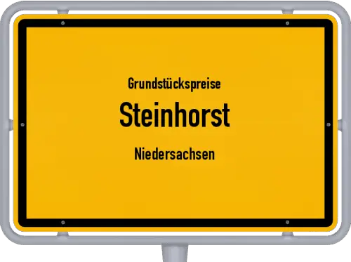 Grundstückspreise Steinhorst (Niedersachsen) - Ortsschild von Steinhorst (Niedersachsen)