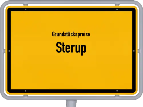 Grundstückspreise Sterup - Ortsschild von Sterup