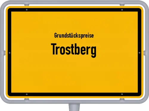 Grundstückspreise Trostberg - Ortsschild von Trostberg