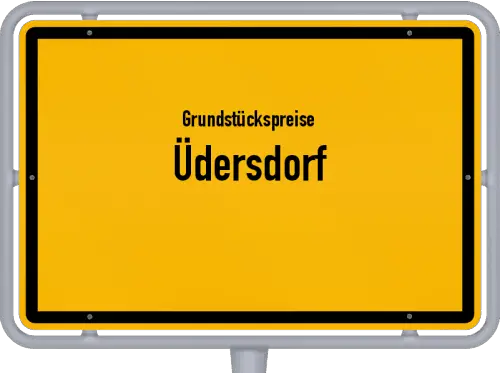 Grundstückspreise Üdersdorf - Ortsschild von Üdersdorf