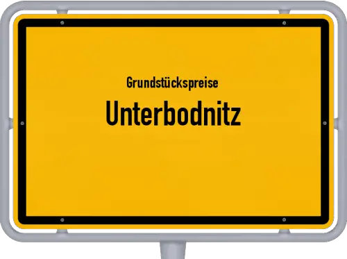 Grundstückspreise Unterbodnitz - Ortsschild von Unterbodnitz
