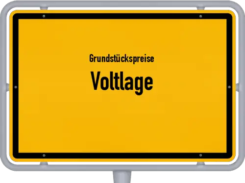 Grundstückspreise Voltlage - Ortsschild von Voltlage