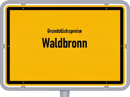 Grundstückspreise Waldbronn - Ortsschild von Waldbronn