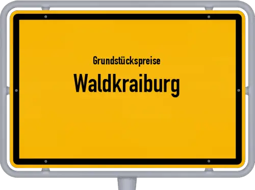 Grundstückspreise Waldkraiburg - Ortsschild von Waldkraiburg