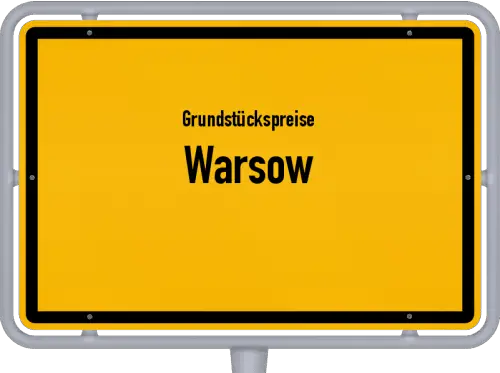 Grundstückspreise Warsow - Ortsschild von Warsow