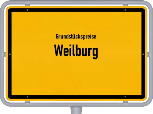 Grundstückspreise Weilburg - Ortsschild von Weilburg