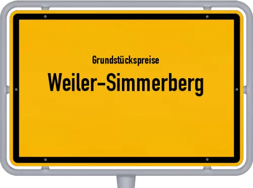Grundstückspreise Weiler-Simmerberg - Ortsschild von Weiler-Simmerberg