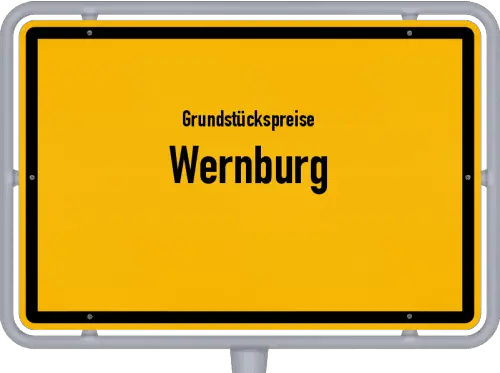 Grundstückspreise Wernburg - Ortsschild von Wernburg