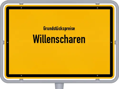 Grundstückspreise Willenscharen - Ortsschild von Willenscharen