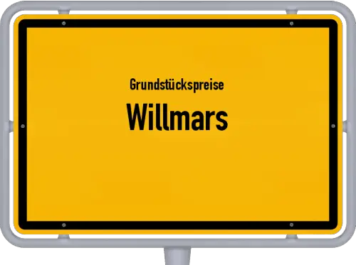 Grundstückspreise Willmars - Ortsschild von Willmars