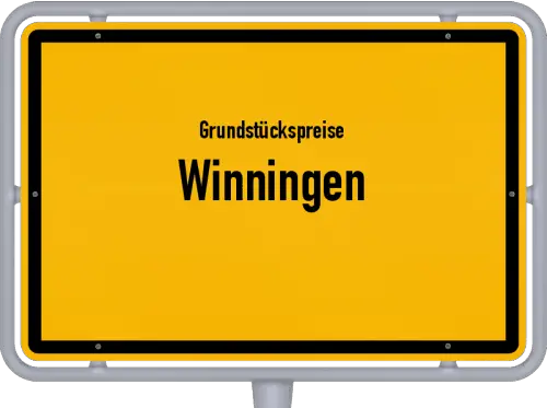 Grundstückspreise Winningen - Ortsschild von Winningen