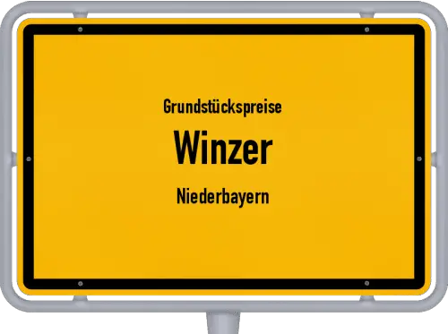 Grundstückspreise Winzer (Niederbayern) - Ortsschild von Winzer (Niederbayern)