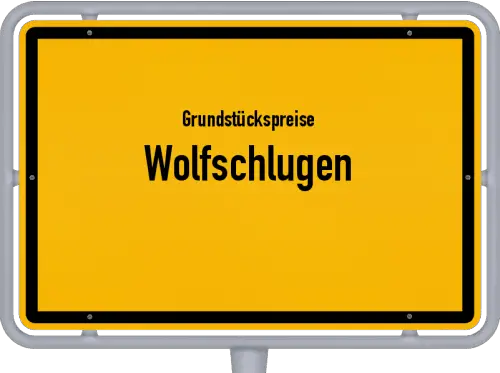 Grundstückspreise Wolfschlugen - Ortsschild von Wolfschlugen